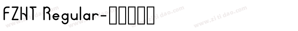 FZHT Regular字体转换